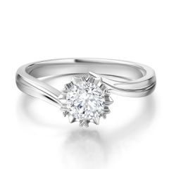 求婚结婚钻戒 正品30分钻石戒指女戒白18K GIA国际证书